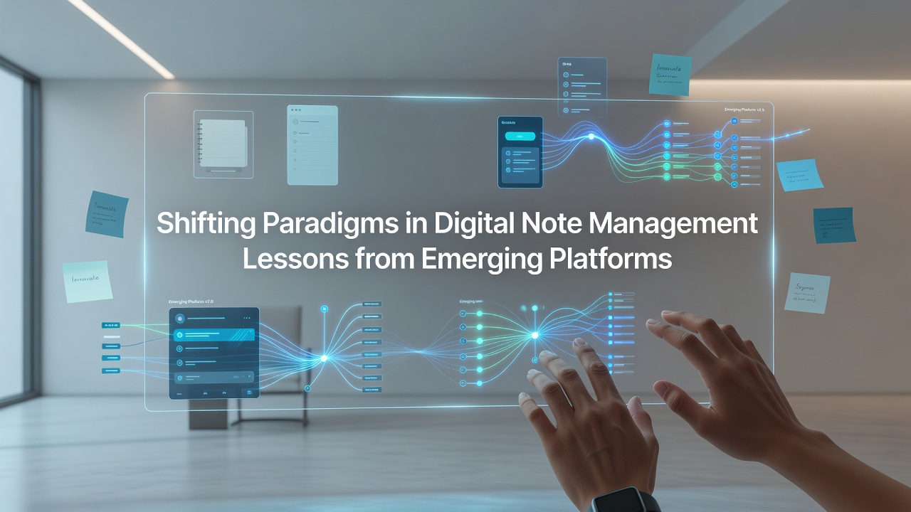 Shifting Paradigms in Digital Note Management: Lessons from Emerging Platforms