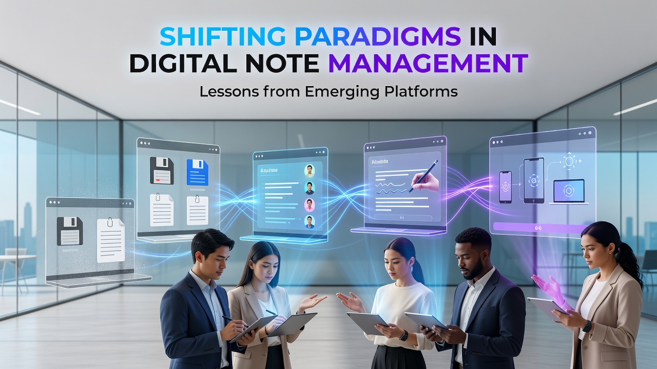 Collaborative workspace with multiple users editing shared notes and embedded data visualizations